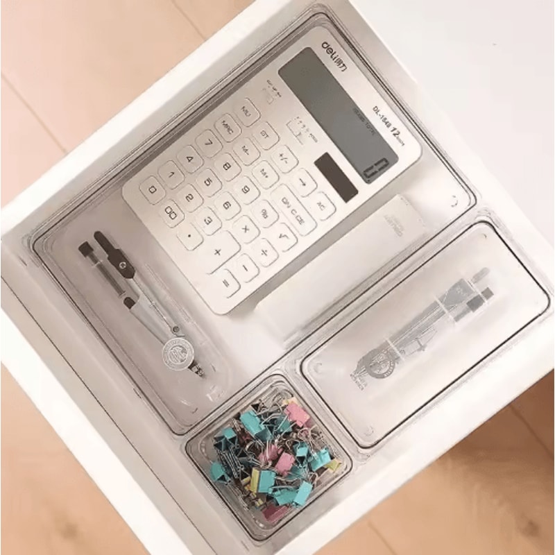 VersaClear 7 Or 14Piece Drawer Organizer Set With Clear Dividers 4