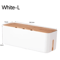 Bamboo Lid Cable Management Box For Desk And Power Strip Organization 2