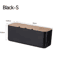 Bamboo Lid Cable Management Box For Desk And Power Strip Organization 4