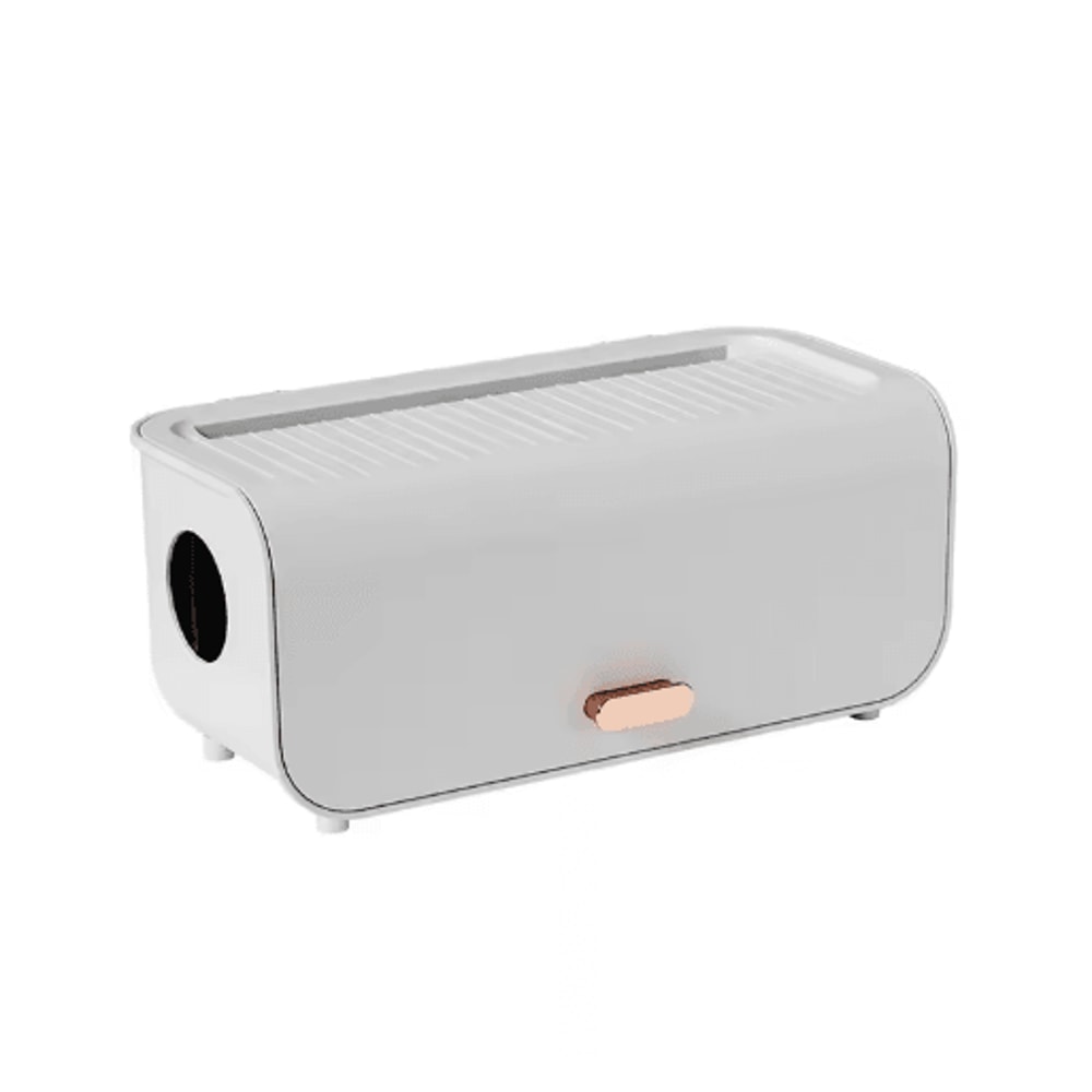 Desktop Cable Management Box With Router And Power Strip Storage 1