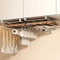 Stainless Steel DoubleLayer Under Cabinet Storage Rack For Cutting Boards And Dishes 4