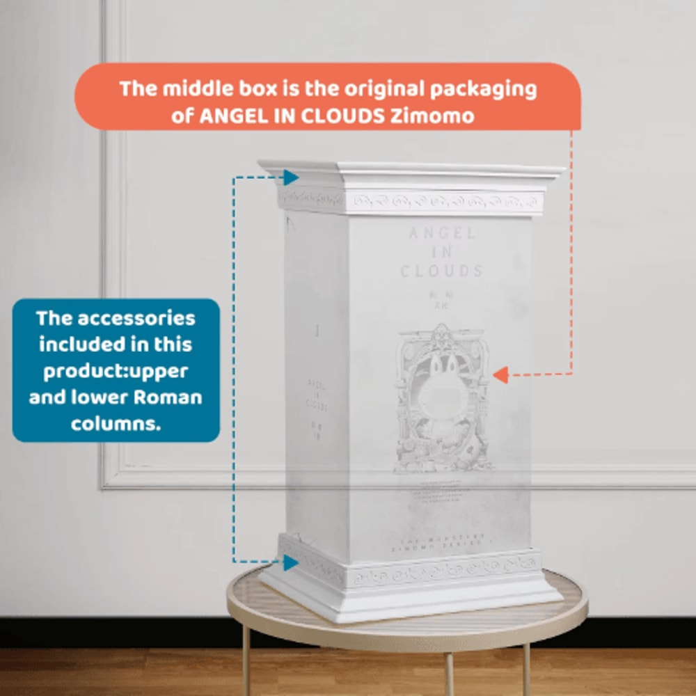 2Piece Roman Column Doll Display Stand Set For LABUBU And ZIMOMO 5
