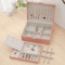 Double Layer PU Leather Jewelry Box With Lock And Ring Organizer 11