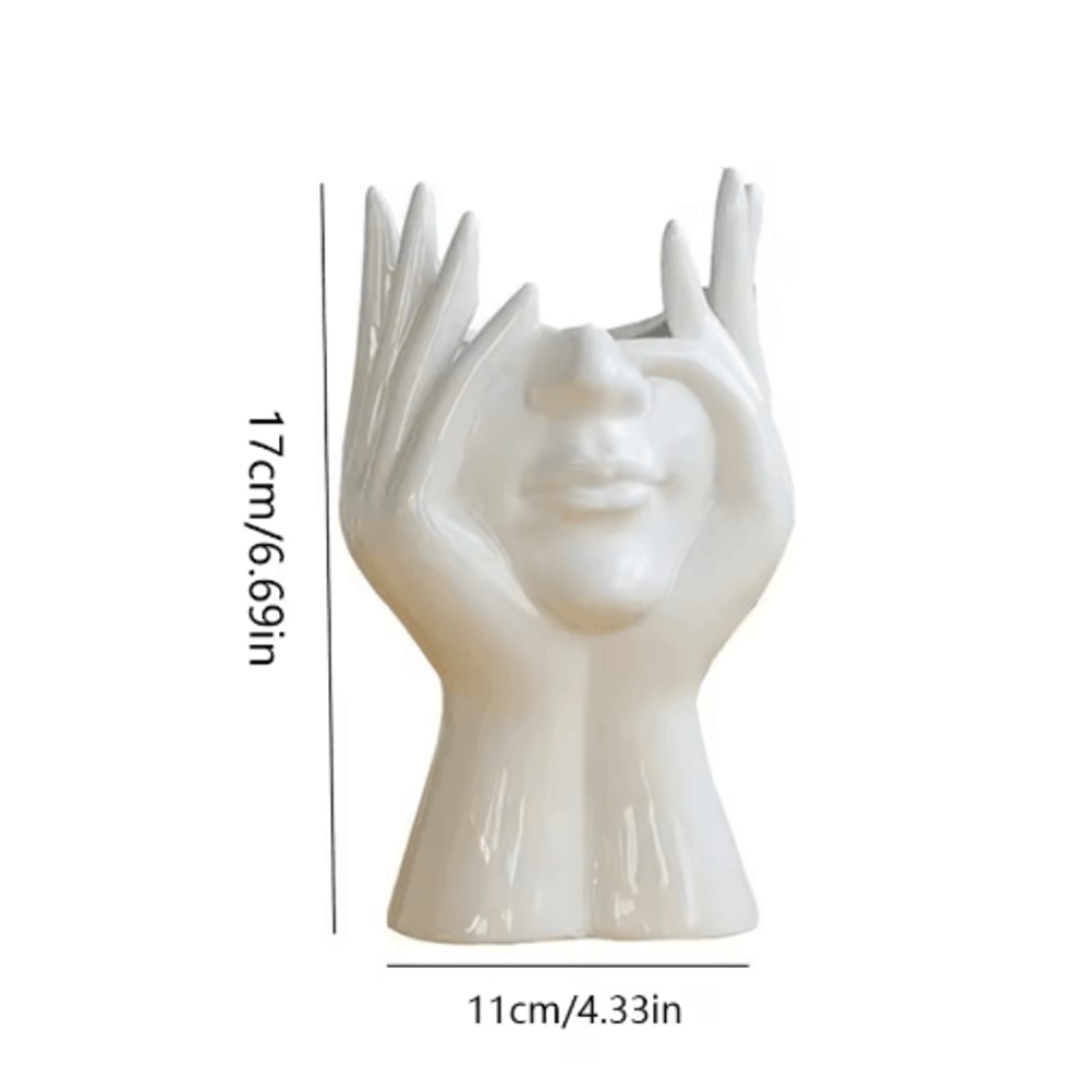 Creative Human Body Vinyl Figure Storage Holder And Makeup Brush Organizer 1