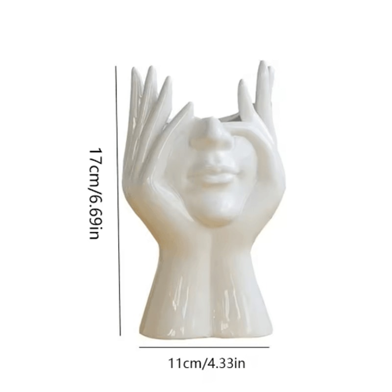 Creative Human Body Vinyl Figure Storage Holder And Makeup Brush Organizer 1