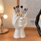 Creative Human Body Vinyl Figure Storage Holder And Makeup Brush Organizer 2