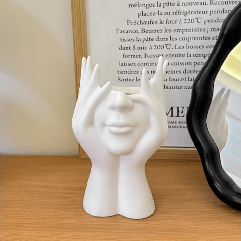 Creative Human Body Vinyl Figure Storage Holder And Makeup Brush Organizer 4