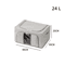 Foldable Large Capacity Clothing Storage Box With Visible Window 2