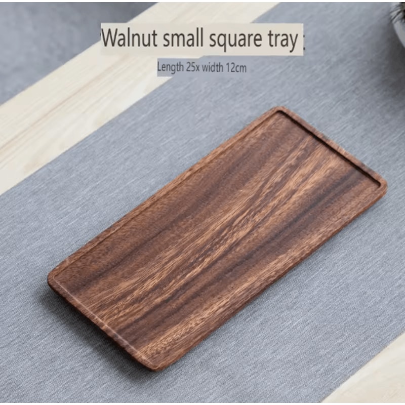 Acacia Wood Rectangular Serving Tray And Long Charcuterie Board 1