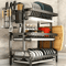 3 Tier Kitchen Countertop Dish Rack With Large Capacity Drainer 1
