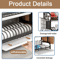 3 Tier Kitchen Countertop Dish Rack With Large Capacity Drainer 5
