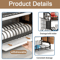 3 Tier Kitchen Countertop Dish Rack With Large Capacity Drainer 5