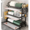 3 Tier Kitchen Countertop Dish Rack With Large Capacity Drainer 6