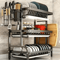 3 Tier Kitchen Countertop Dish Rack With Large Capacity Drainer 0