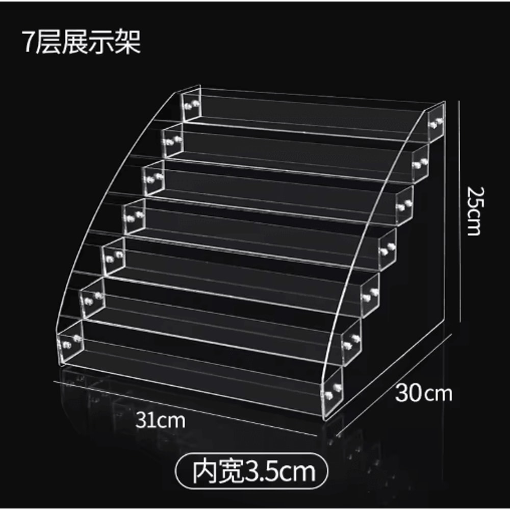 Clear Acrylic MultiLayer Nail Polish Display Stand With Drawer 1