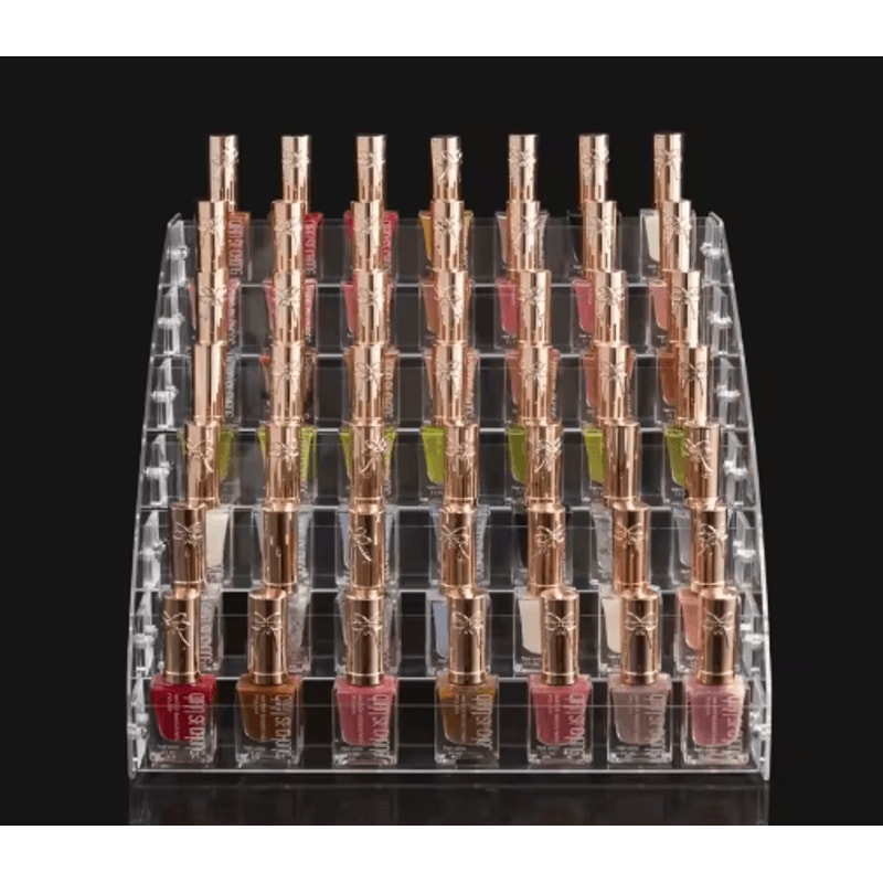 Clear Acrylic MultiLayer Nail Polish Display Stand With Drawer 6