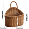 Wall Mounted Rattan Style Fruit And Vegetable Hanging Basket 2