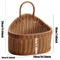 Wall Mounted Rattan Style Fruit And Vegetable Hanging Basket 5