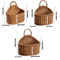 Wall Mounted Rattan Style Fruit And Vegetable Hanging Basket 6