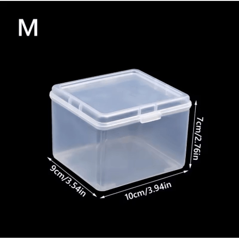 MultiPurpose Clear Rectangular Storage Case For Jewelry And Stationery 6