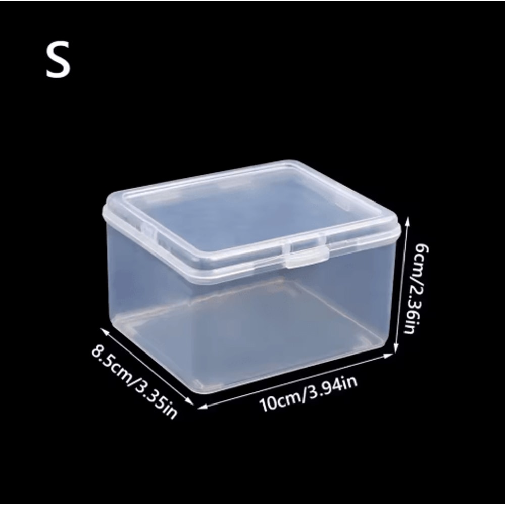 MultiPurpose Clear Rectangular Storage Case For Jewelry And Stationery 7
