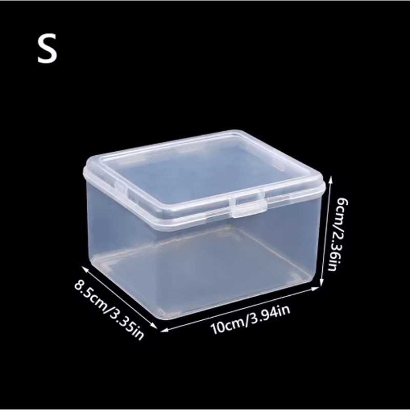 MultiPurpose Clear Rectangular Storage Case For Jewelry And Stationery 7