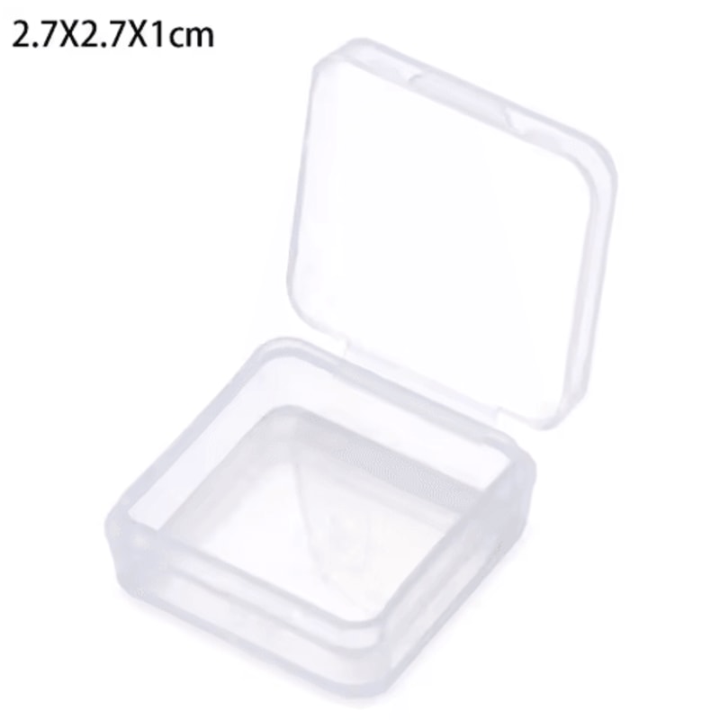 MultiPurpose Clear Rectangular Storage Case For Jewelry And Stationery 8