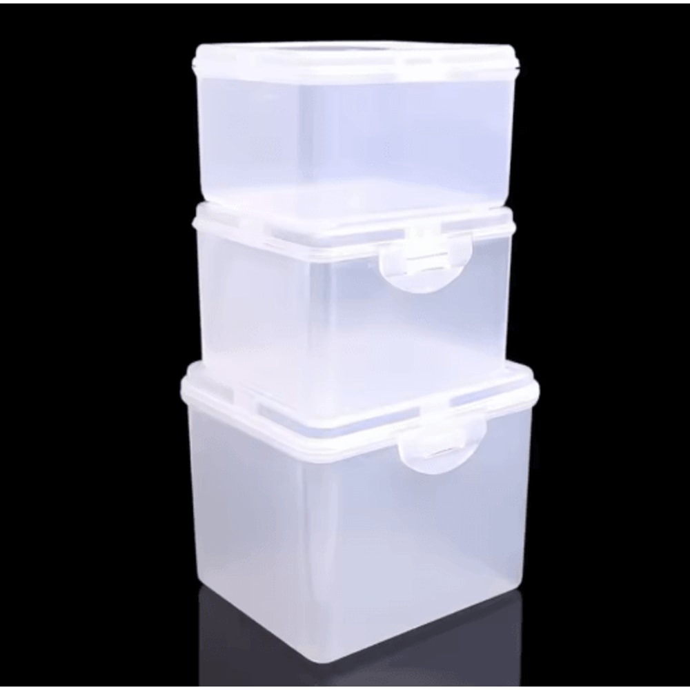 MultiPurpose Clear Rectangular Storage Case For Jewelry And Stationery 12