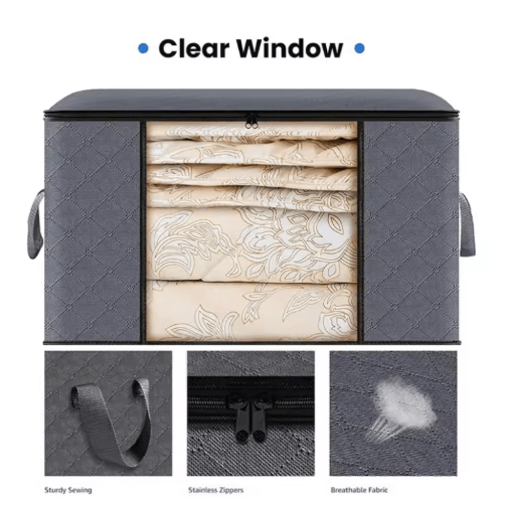 Foldable Closet Clothes And Blanket Storage Organizer Bag 7