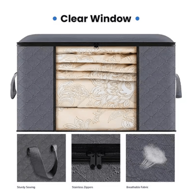 Foldable Closet Clothes And Blanket Storage Organizer Bag 7