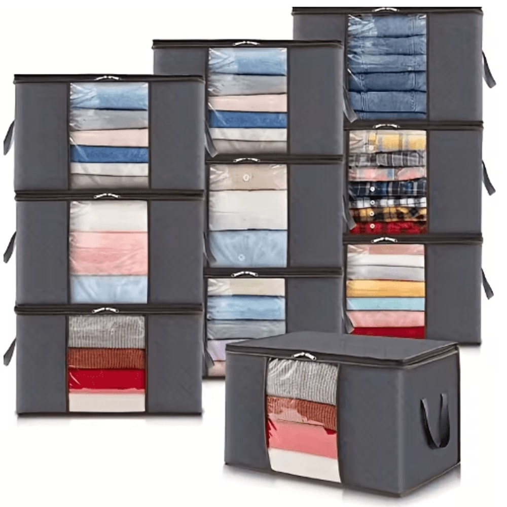 Foldable Closet Clothes And Blanket Storage Organizer Bag 0