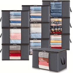 foldable closet clothes and blanket storage organizer bag
