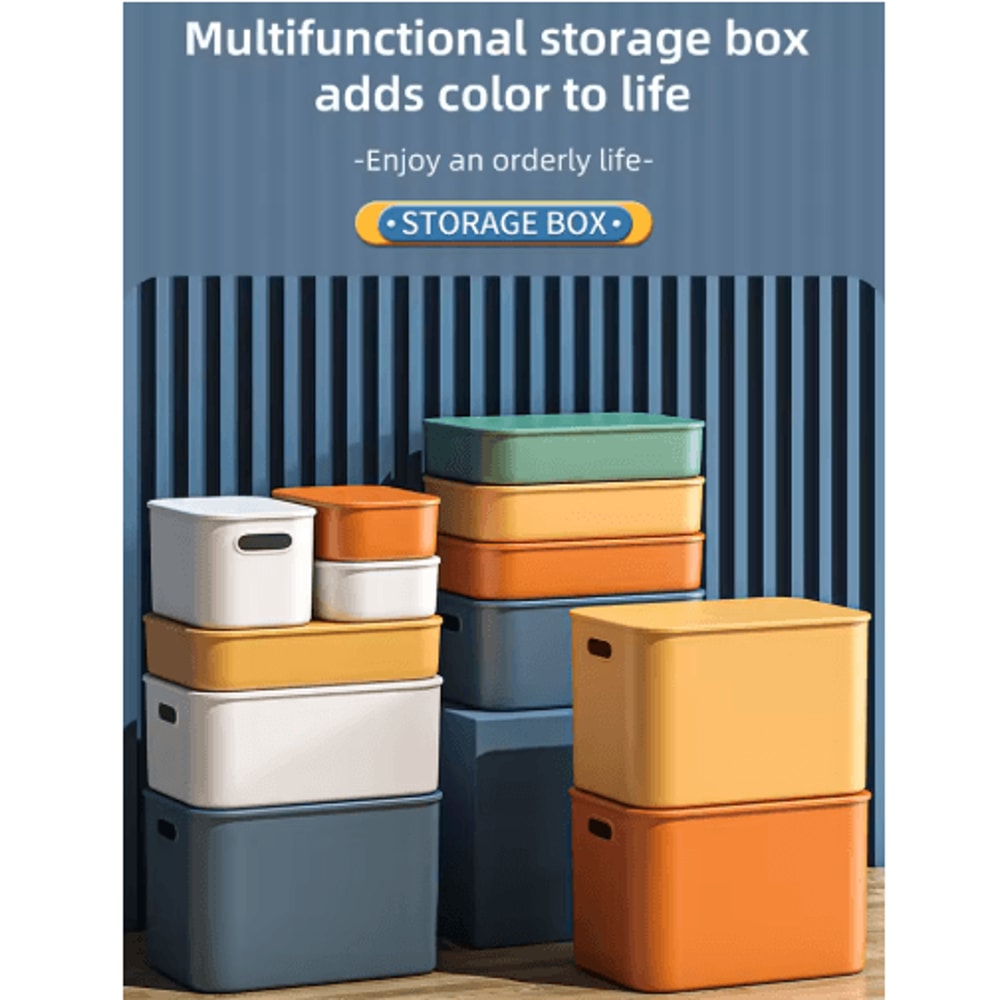 Colorful Stackable Plastic Storage Box Organizer For Desktop And Drawer 26