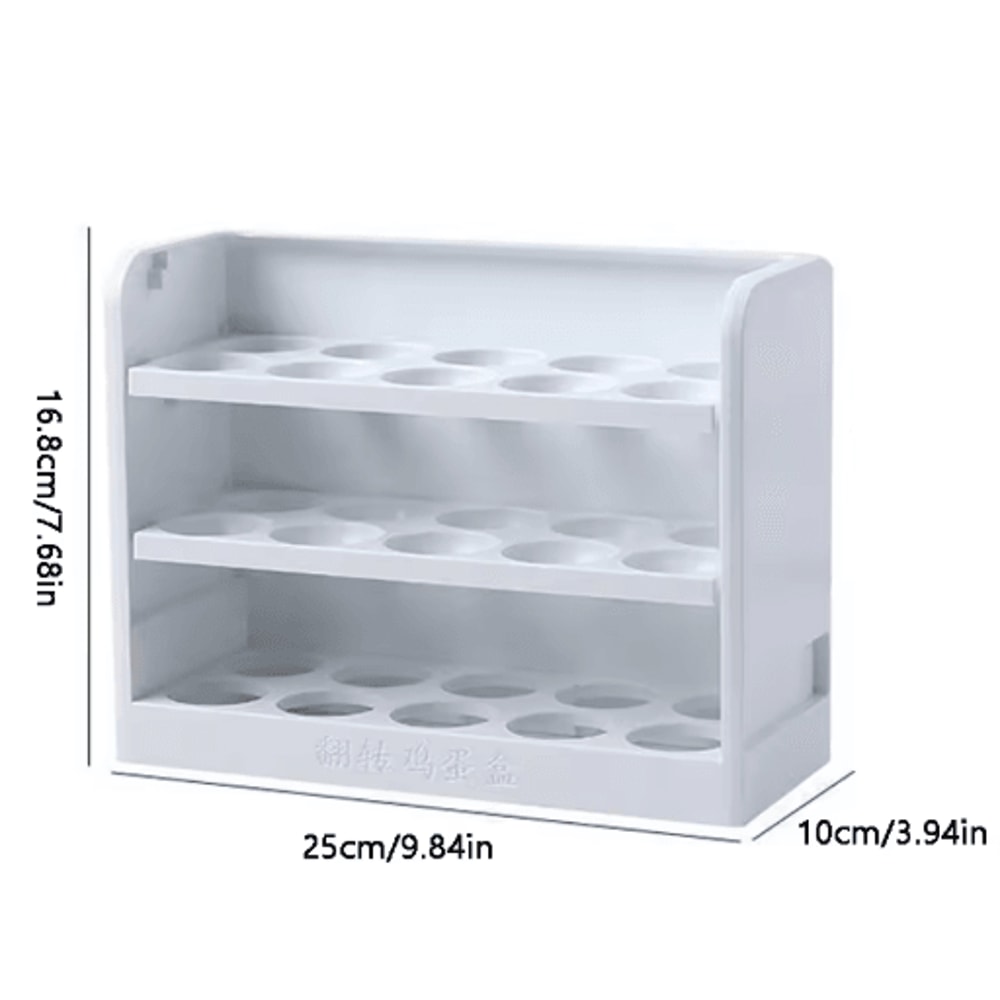3 Layer Egg Rack 30 Egg Kitchen Countertop And Refrigerator Organizer 3