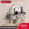 NoDrill Wall Mounted Kitchen Hook Rack With Storage Rail Organizer 3