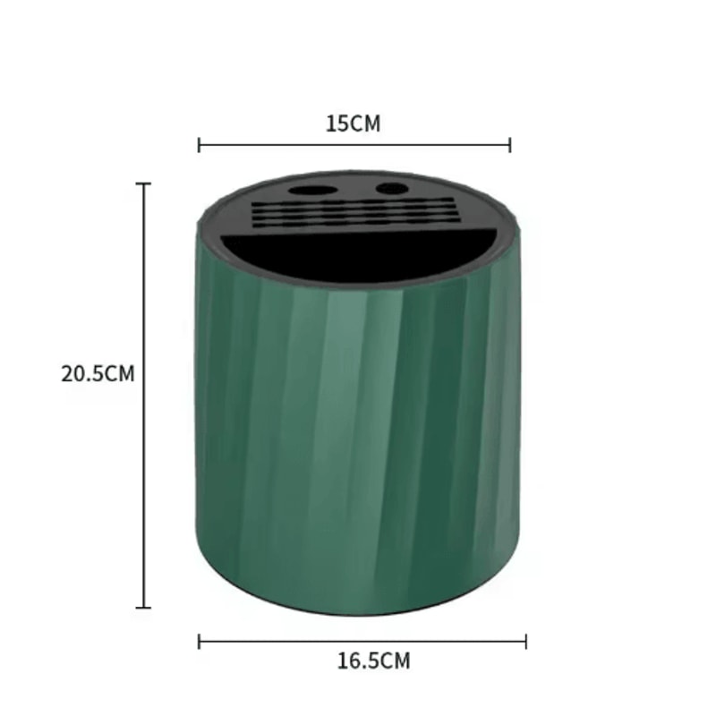 360 Rotating Knife Holder Stand With Multifunctional Utensil Storage 2