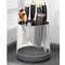 360 Rotating Knife Holder Stand With Multifunctional Utensil Storage 3