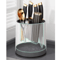360 Rotating Knife Holder Stand With Multifunctional Utensil Storage 3