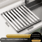 304 Stainless Steel Foldable Telescopic Sink Drain Rack 5