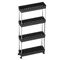 MultiLayer Floor Standing Kitchen Rack With Microwave Storage Shelf 2