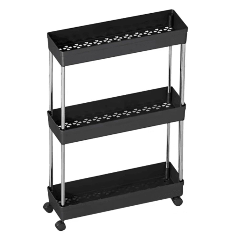 MultiLayer Floor Standing Kitchen Rack With Microwave Storage Shelf 3