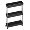 MultiLayer Floor Standing Kitchen Rack With Microwave Storage Shelf 3
