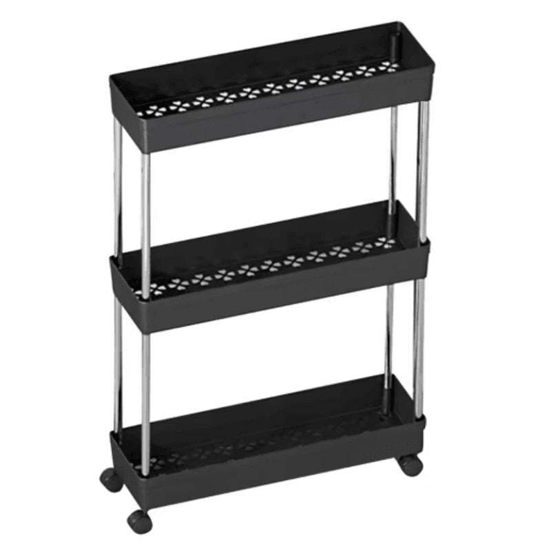 MultiLayer Floor Standing Kitchen Rack With Microwave Storage Shelf 3