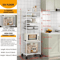 MultiLayer Floor Standing Kitchen Rack With Microwave Storage Shelf 7