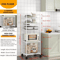 MultiLayer Floor Standing Kitchen Rack With Microwave Storage Shelf 8
