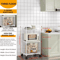 MultiLayer Floor Standing Kitchen Rack With Microwave Storage Shelf 11