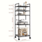 MultiLayer Floor Standing Kitchen Rack With Microwave Storage Shelf 14