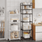MultiLayer Floor Standing Kitchen Rack With Microwave Storage Shelf 18