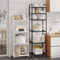 MultiLayer Floor Standing Kitchen Rack With Microwave Storage Shelf 18