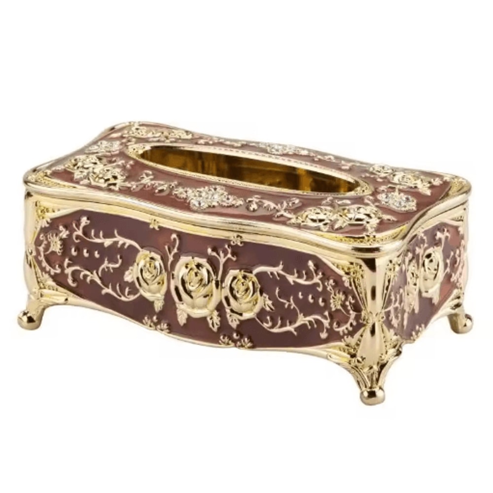 European Style Luxury Tissue Storage Box For Home Hospitality 4